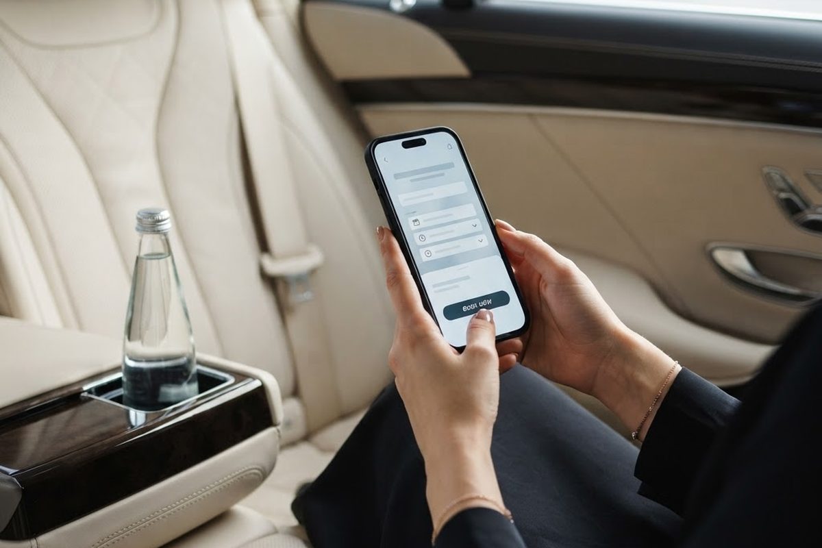 Easy steps to book a private transfer online with a chauffeur